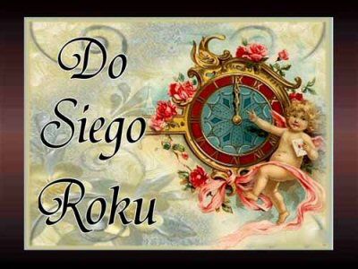 Kartka z zegarem do Siego Roku